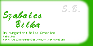 szabolcs bilka business card